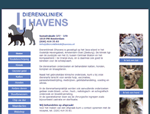 Tablet Screenshot of dierenkliniekijhavens.nl
